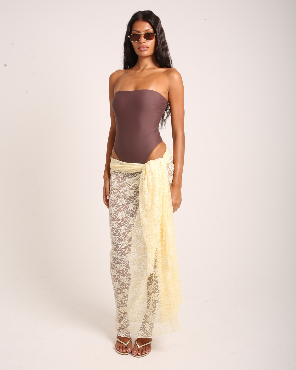 Vanilla Cremé Lace Sarong